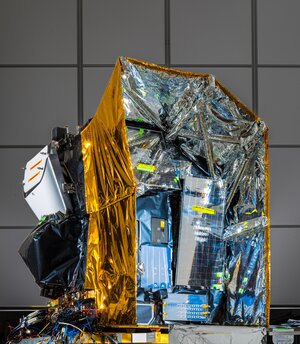 Copernicus Sentinel-4 instrument module standing proud