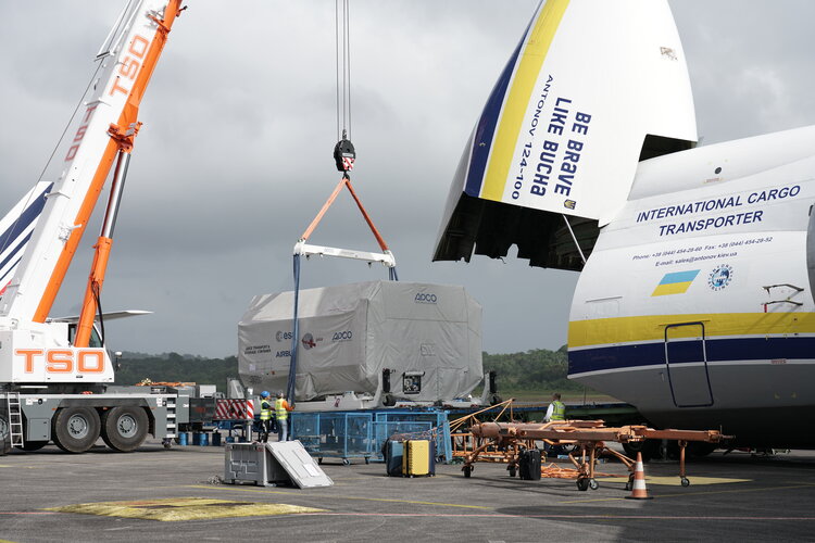 Juice arrives in French Guiana