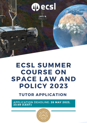 ECSL Summer Course Application Form - Tutors