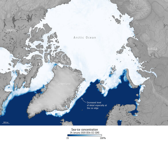 Sea ice concentration comparison