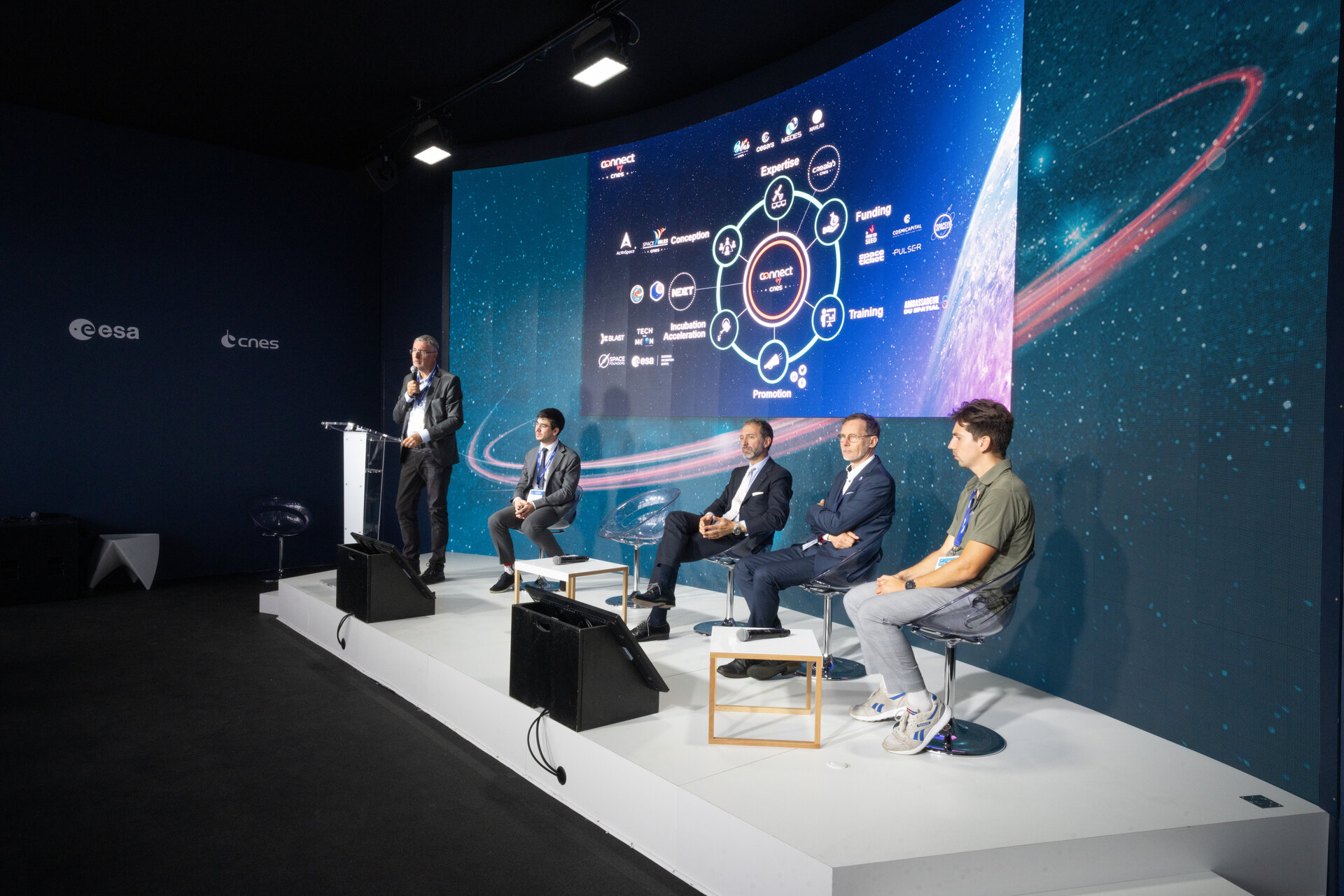 Day 2 of the Paris Air Show 2023 - Photo highlights from the "ESA-BICs Nord & Sud France anniversary" session.