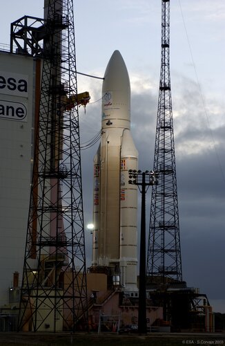 Ariane 5 flight V160, 9 April 2003: Insat 3A, Galaxy XII onboard