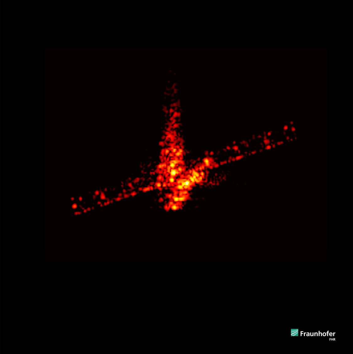 Final images of Aeolus during its brief phase as space debris acquired by the Space Observation Radar TIRA of Fraunhofer FHR. (Note the color represents the radar echo intensity.)