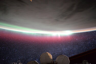 Aurora Borealis as seen from the ISS 