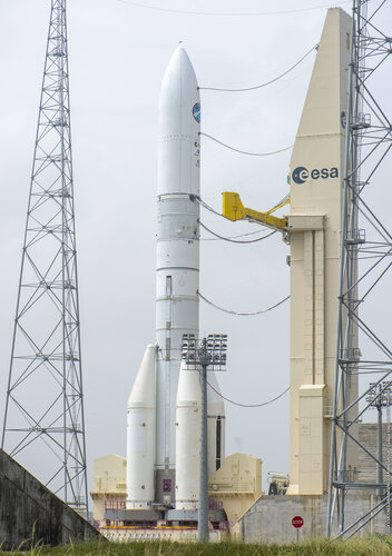 Ariane 6 test model during fuel line disconnection test