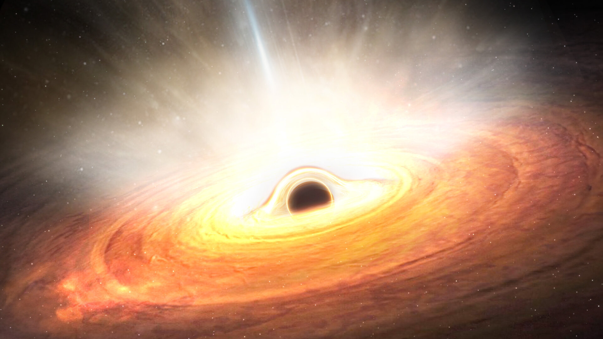 Black hole winds from a galactic core