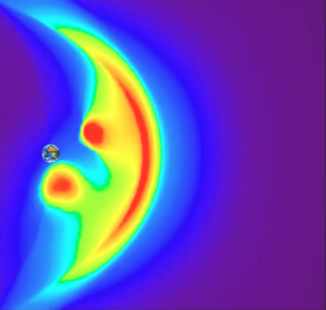 Simulated X-ray emissions from Earth's magnetic field