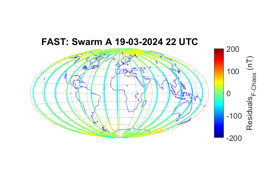 Swarm Alpha measures Earth’s warping magnetic field