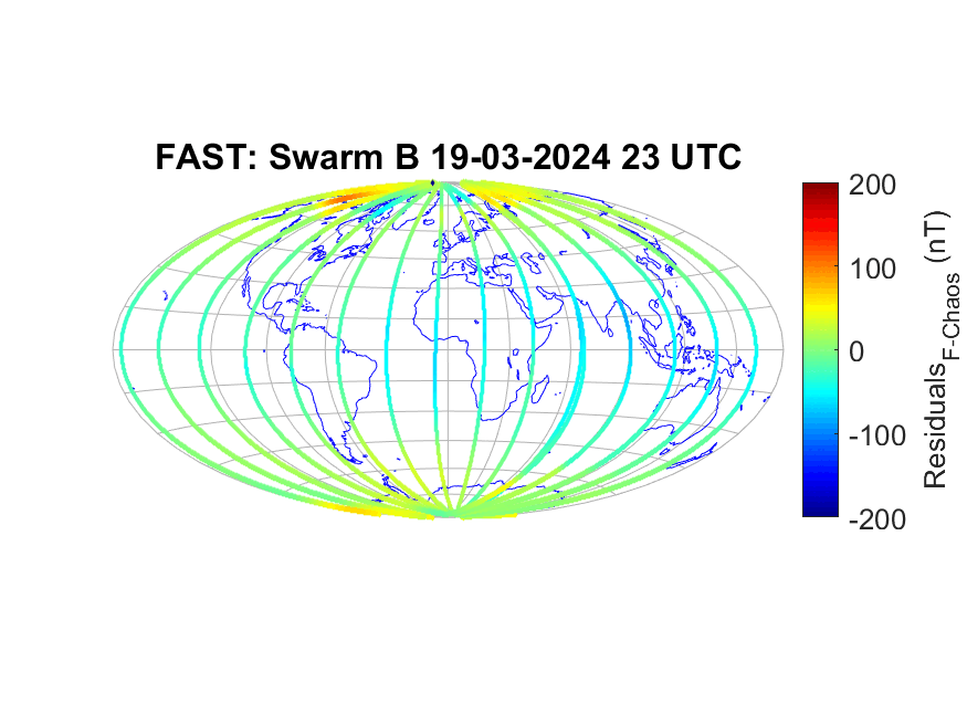 Swarm Bravo detects strong solar storm