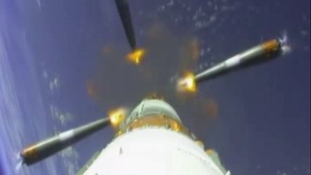 Cameras mounted on the Soyuz Fregat captured this superb footage