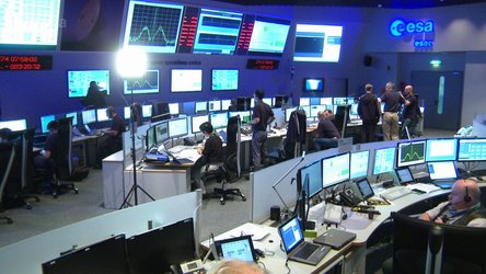 Replay of ESA TV transmission covering the uplink of Rosetta’s last commands