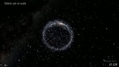 Earth is surrounded by a cloud of space debris. This material ranges from dead satellites and rocket stages to fragments of material and even flecks of paint… and all this junk could do enormous damage to working satellites.